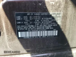 2019 Subaru Outback with VIN 4S4BSABC4K3343925, listed as a Copart auction lot 56454915 with 80,100 mi miles and Salvage title. Bid and sale history available at DreamBid. Image 12.