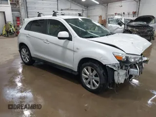 2014 Mitsubishi Outlander Sport ES with VIN 4A4AP3AU8EE001743, listed as a IAAI auction lot 41997480 with 135,424 mi miles. Bid and sale history available at carsss.com. Image 1.
