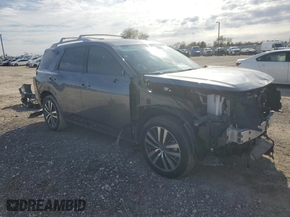 2022 Nissan Pathfinder Platinum with VIN 5N1DR3DG5NC266762, listed as a Copart auction lot 83620494 with 25,271 mi miles and Salvage title. Bid and sale history available at DreamBid. Image 4.