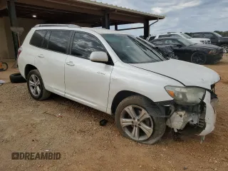 2010 Toyota Highlander Sport with VIN 5TDXK3EH8AS003350, listed as a Copart auction lot 76186544 with 192,380 mi miles and Salvage title. Bid and sale history available at DreamBid. Image 4.