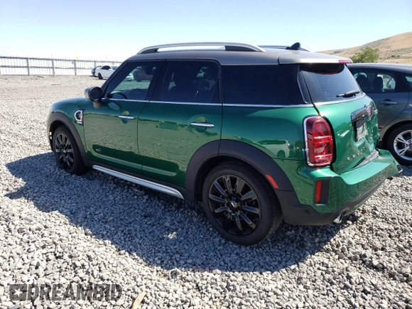 2021 MINI Countryman Cooper S with VIN WMZ83BR09M3N14684, listed as a Copart auction lot 68949604 with 34,795 mi miles and Salvage title. Bid and sale history available at DreamBid. Image 2.