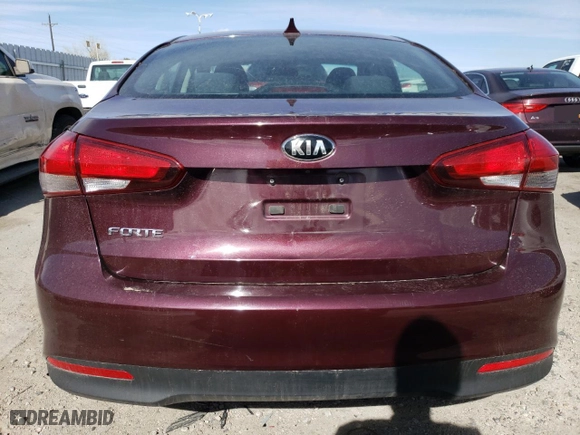 2017 Kia Forte LX with VIN 3KPFL4A7XHE150818, listed as a Copart auction lot 49580845 with 62,830 mi miles and Salvage Title. Bid and sale history available at carsss.com. Image 6.