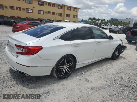 2021 Honda Accord Touring with VIN 1HGCV2F97MA027102, listed as a Copart auction lot 58820925 with 32,457 mi miles and Non repairable. Bid and sale history available at DreamBid. Image 3.