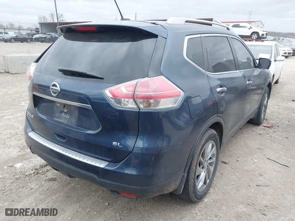 2015 Nissan Rogue S with VIN 5N1AT2MT9FC867900, listed as a IAAI auction lot 41824293 with 138,913 mi miles. Bid and sale history available at carsss.com. Image 4.
