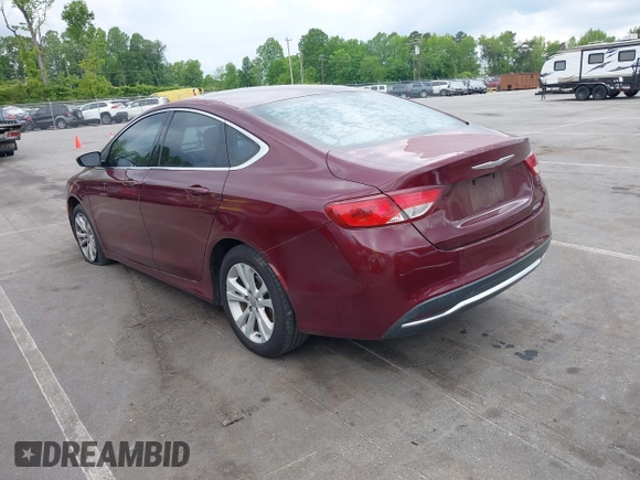 2016 Chrysler 200 Limited with VIN 1C3CCCAB5GN157031, listed as a IAAI auction lot 42121143 with 174,988 mi miles. Bid and sale history available at carsss.com. Image 3.