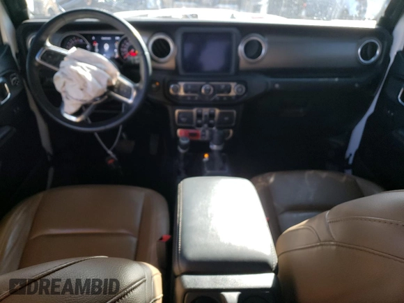 2020 Jeep Gladiator Rubicon with VIN 1C6JJTBG7LL152204, listed as a Copart auction lot 83525554 with 7,030 mi miles and Salvage title. Bid and sale history available at DreamBid. Image 8.