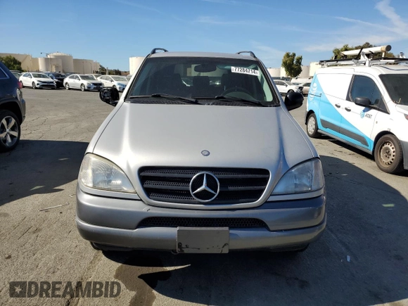 1999 Mercedes-Benz M-Class with VIN 4JGAB54E6XA117647, listed as a Copart auction lot 77284714 with 124,150 mi miles and Clean Title. Bid and sale history available at carsss.com. Image 5.