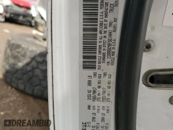 2015 Ram 1500 Tradesman with VIN 1C6RR6KM8FS614041, listed as a Copart auction lot 86892314 with 150,598 mi miles and Salvage title. Bid and sale history available at DreamBid. Image 14.