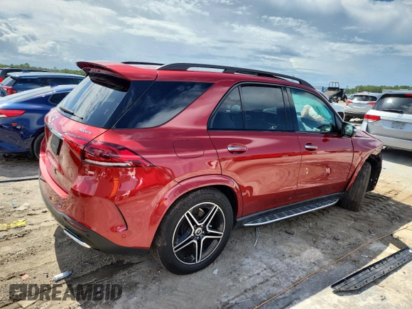 2021 Mercedes-Benz GLE 350 with VIN 4JGFB4KB6MA444697, listed as a Copart auction lot 63229195 with 58,566 mi miles and Non repairable. Bid and sale history available at DreamBid. Image 3.