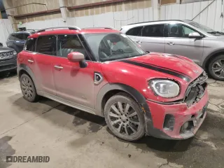 2022 MINI Countryman Cooper S with VIN WMZ83BR09N3P02526, listed as a Copart auction lot 84114224 with 0 mi miles and Salvage Title. Bid and sale history available at carsss.com. Image 4.