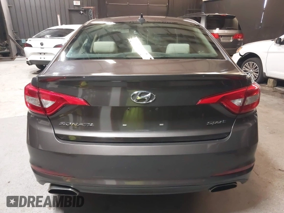 2017 Hyundai Sonata Sport with VIN 5NPE34AF4HH483482, listed as a IAAI auction lot 42042834 with 82,340 mi miles. Bid and sale history available at carsss.com. Image 16.