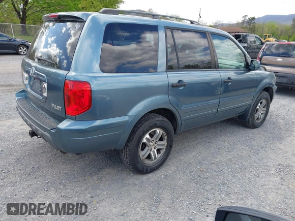 2005 Honda Pilot EX-L z VIN 2HKYF18785H542479, wystawiony jako IAAI lot #42040202 z przebiegiem 345 167 mil mil oraz . Historia ofert i sprzedaży dostępna na DreamBid. Obrazek 4.
