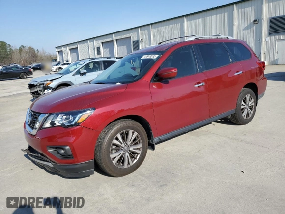 2018 Nissan Pathfinder SL with VIN 5N1DR2MN7JC661920, listed as a Copart auction lot 48948895 with 108,424 mi miles and Salvage Title. Bid and sale history available at carsss.com. Image 1.