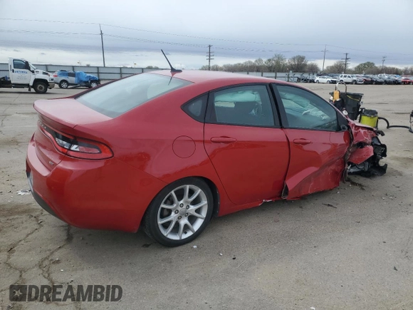 2013 Dodge Dart SXT with VIN 1C3CDFBA1DD194597, listed as a Copart auction lot 51122935 with 115,150 mi miles and Salvage Title. Bid and sale history available at carsss.com. Image 3.