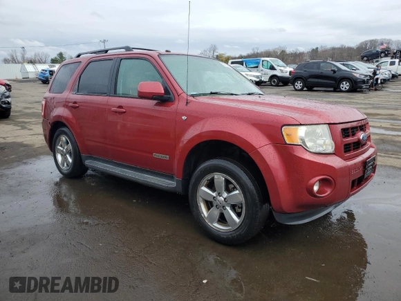 2008 Ford Escape Limited with VIN 1FMCU94188KA92334, listed as a Copart auction lot 52725895 with 192,165 mi miles and Salvage Title. Bid and sale history available at carsss.com. Image 4.