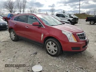 2012 Cadillac SRX Luxury Collection with VIN 3GYFNDE3XCS597753, listed as a Copart auction lot 51854555 with 183,777 mi miles and Clean Title. Bid and sale history available at carsss.com. Image 4.