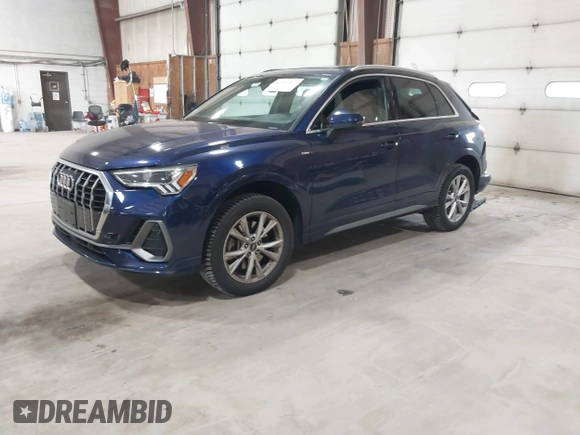 2021 Audi Q3 S line Premium Plus with VIN WA1EECF36M1061776, listed as a IAAI auction lot 42343842 with 40,521 mi miles and . Bid and sale history available at DreamBid. Image 19.