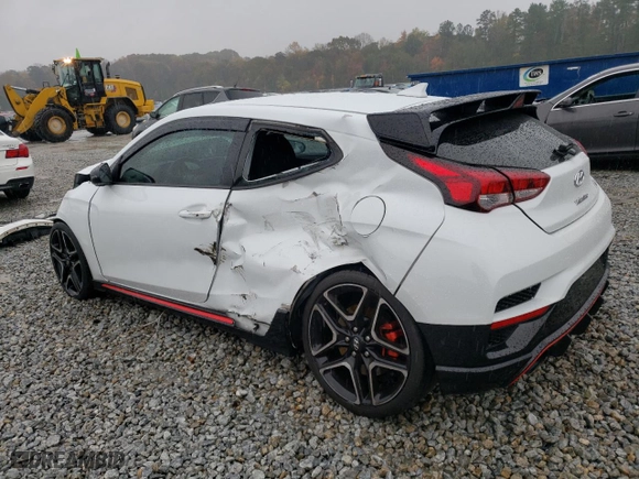 2020 Hyundai Veloster N with VIN KMHT36AH6LU004526, listed as a Copart auction lot 81495284 with 37,999 mi miles and Salvage Title. Bid and sale history available at carsss.com. Image 2.