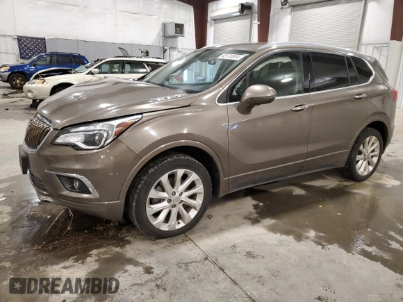2016 Buick Envision Premium II with VIN LRBFXFSX8GD010358, listed as a Copart auction lot 85170884 with 144,452 mi miles and Salvage Title. Bid and sale history available at carsss.com. Image 1.