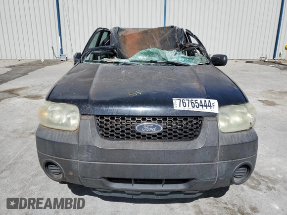 2006 Ford Escape XLS with VIN 1FMYU02Z66KA47528, listed as a Copart auction lot 76765444 with 0 mi miles and Non Repairable. Bid and sale history available at carsss.com. Image 5.