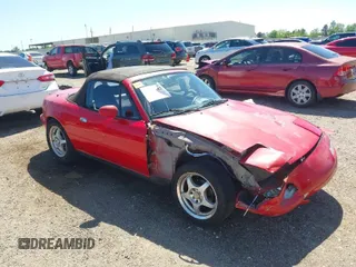 1991 Mazda MX-5 Miata Special Edition z VIN JM1NA351XM1213723, wystawiony jako IAAI lot #41977042 z przebiegiem 125 285 mil mil oraz . Historia ofert i sprzedaży dostępna na DreamBid. Obrazek 1.