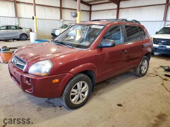 2009 Hyundai Tucson GLS with VIN KM8JM12B69U034698, listed as a Copart auction lot 49489595 with 127,413 mi miles and Salvage Title. Bid and sale history available at carsss.com. Image 1.