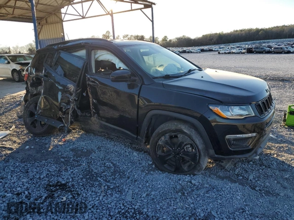 2019 Jeep Compass Altitude with VIN 3C4NJCBB9KT623707, listed as a Copart auction lot 88513665 with 127,208 mi miles and Salvage Title. Bid and sale history available at carsss.com. Image 4.