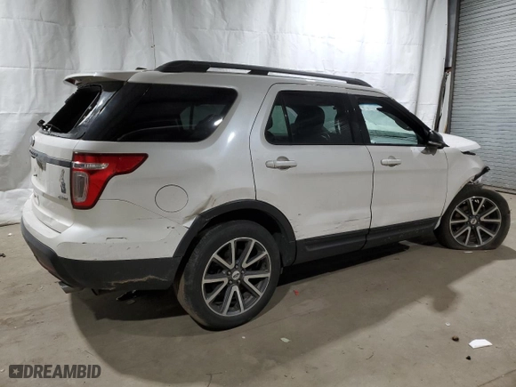 2015 Ford Explorer XLT with VIN 1FM5K8D87FGB45742, listed as a Copart auction lot 51267875 with 0 mi miles and Clean Title. Bid and sale history available at carsss.com. Image 3.