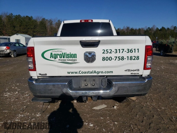 2020 Ram 2500 Tradesman with VIN 3C6UR5CJXLG249356, listed as a Copart auction lot 88628875 with 162,826 mi miles and Salvage Title. Bid and sale history available at carsss.com. Image 6.