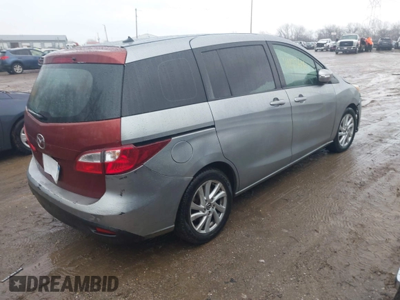 2015 Mazda 5 Sport with VIN JM1CW2BL4F0189484, listed as a IAAI auction lot 41123606 with Not Provided miles. Bid and sale history available at carsss.com. Image 4.