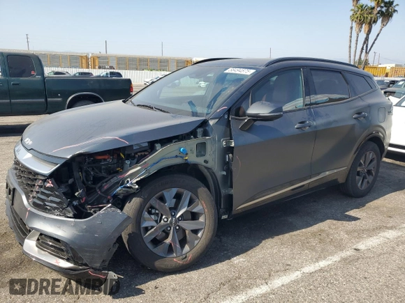 2023 Kia Sportage SX-Prestige with VIN KNDPXCAG0P7037638, listed as a Copart auction lot 58494875 with 43,214 mi miles and Salvage title. Bid and sale history available at DreamBid. Image 1.