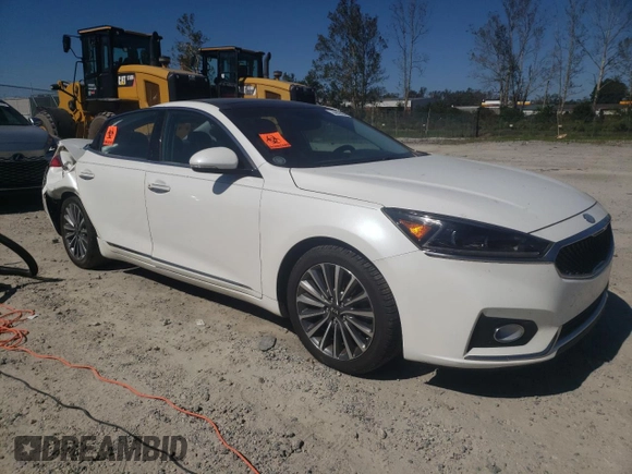 2017 Kia Cadenza Premium with VIN KNALC4J14H5068025, listed as a Copart auction lot 74619454 with 108,351 mi miles and Salvage Title. Bid and sale history available at carsss.com. Image 4.