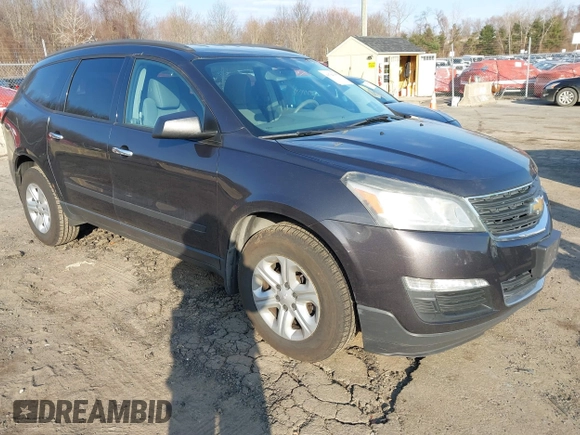 2013 Chevrolet Traverse LS with VIN 1GNKVFKD0DJ200817, listed as a IAAI auction lot 41764395 with 143,609 mi miles and . Bid and sale history available at DreamBid. Image 1.