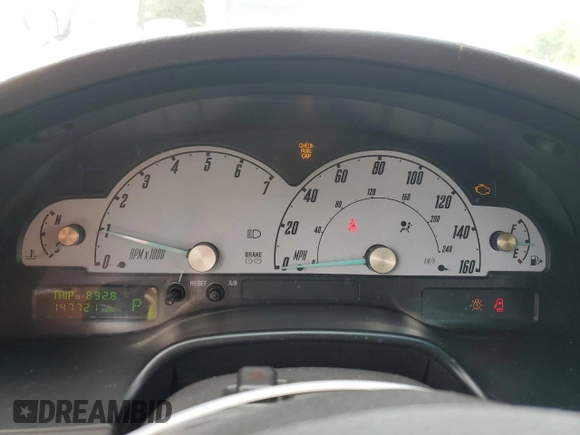 2002 Ford Thunderbird Hardtop Premium with VIN 1FAHP60AX2Y112499, listed as a Copart auction lot 66159944 with 147,721 mi miles and Non Repairable. Bid and sale history available at DreamBid. Image 9.