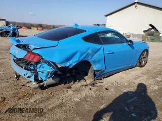 2024 Ford Mustang GT with VIN 1FA6P8CF6R5403295, listed as a Copart auction lot 46750145 with 12,161 mi miles and Salvage title. Bid and sale history available at DreamBid. Image 3.