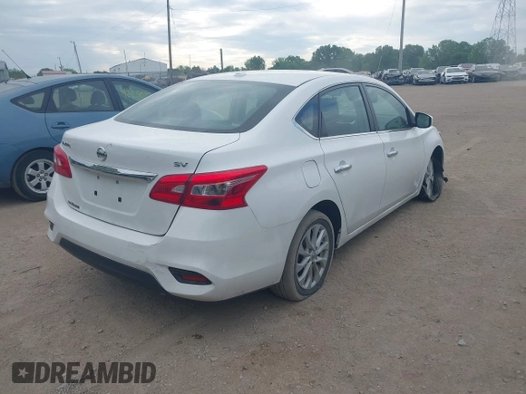2019 Nissan Sentra SV with VIN 3N1AB7AP9KY229727, listed as a IAAI auction lot 42250561 with 133,652 mi miles and . Bid and sale history available at DreamBid. Image 4.