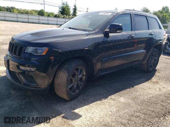 2019 Jeep Grand Cherokee Limited with VIN 1C4RJFBGXKC843402, listed as a Copart auction lot 57148265 with 96,615 mi miles and Salvage title. Bid and sale history available at DreamBid. Image 1.