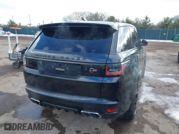 2019 Land Rover Range Rover Sport SVR with VIN SALWZ2SE6KA845929, listed as a IAAI auction lot 41557635 with 77,622 mi miles and . Bid and sale history available at DreamBid. Image 4.