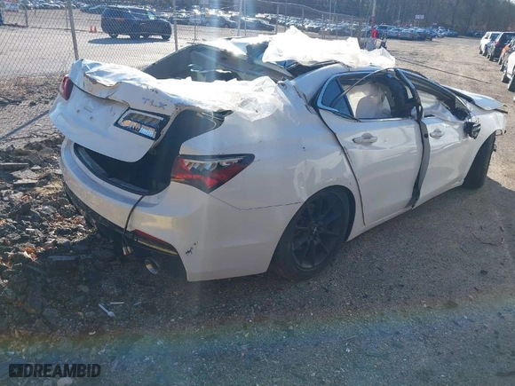 2015 Acura TLX V6 Tech with VIN 19UUB2F53FA023531, listed as a IAAI auction lot 41118044 with 1 mi miles. Bid and sale history available at carsss.com. Image 4.