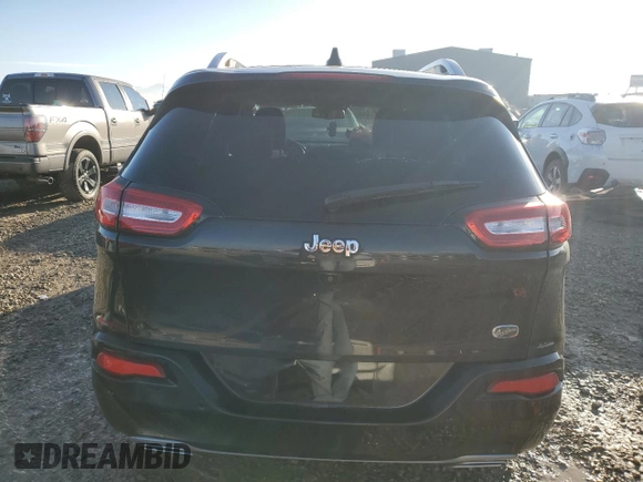 2016 Jeep Cherokee Overland with VIN 1C4PJLJS0GW315563, listed as a Copart auction lot 46189145 with 109,773 mi miles and Salvage title. Bid and sale history available at DreamBid. Image 6.