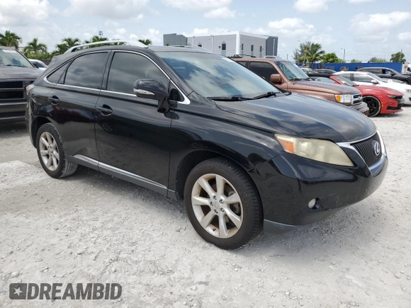 2010 Lexus RX 350 with VIN JTJZK1BA8A2401361, listed as a Copart auction lot 60105585 with 137,971 mi miles and Clean title. Bid and sale history available at DreamBid. Image 4.