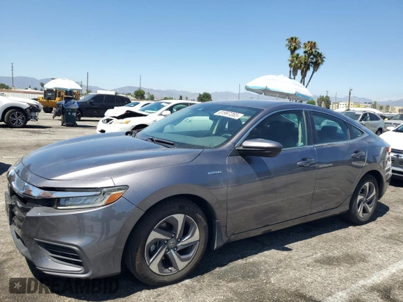 2019 Honda Insight EX with VIN 19XZE4F59KE001449, listed as a Copart auction lot 61997265 with 93,181 mi miles and Salvage title. Bid and sale history available at DreamBid. Image 1.