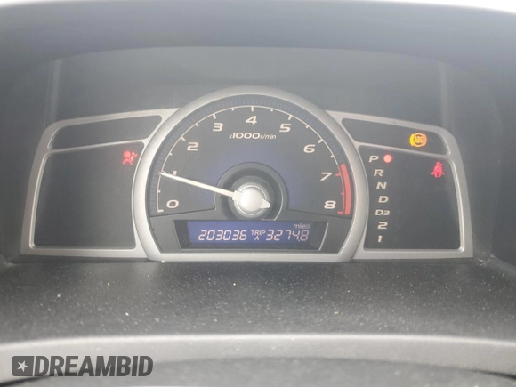 2007 Honda Civic Cpe LX with VIN 2HGFG12697H542198, listed as a Copart auction lot 49323055 with 203,036 mi miles and Salvage Title. Bid and sale history available at carsss.com. Image 9.