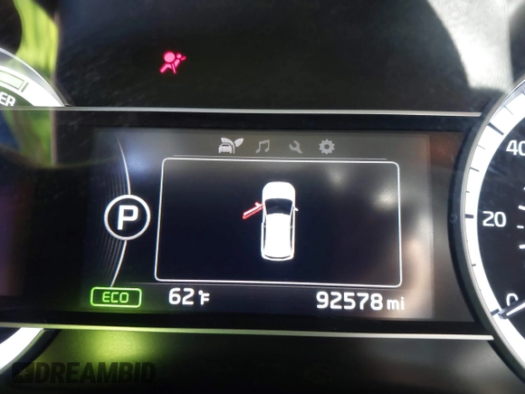 2018 Kia Niro LX with VIN KNDCB3LC9J5157481, listed as a IAAI auction lot 41682191 with 92,578 mi miles. Bid and sale history available at carsss.com. Image 7.