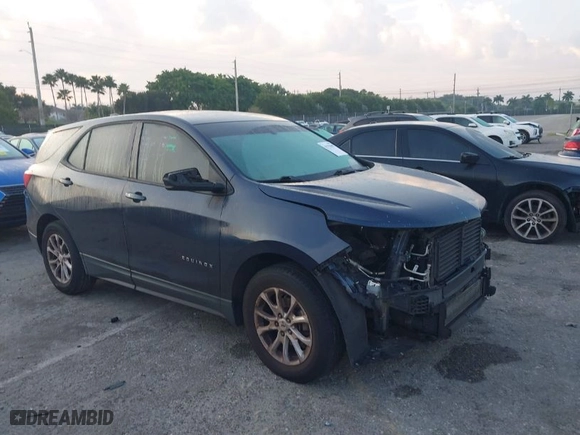 2018 Chevrolet Equinox LS with VIN 3GNAXHEV8JS503909, listed as a IAAI auction lot 41755067 with 400,397 mi miles. Bid and sale history available at carsss.com. Image 1.