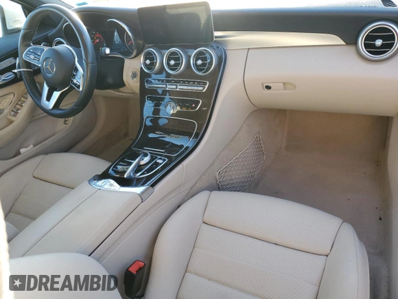 2020 Mercedes-Benz C 300 with VIN W1KWK8EB9LF983961, listed as a Copart auction lot 44420665 with 21,421 mi miles and Salvage Title. Bid and sale history available at DreamBid. Image 8.