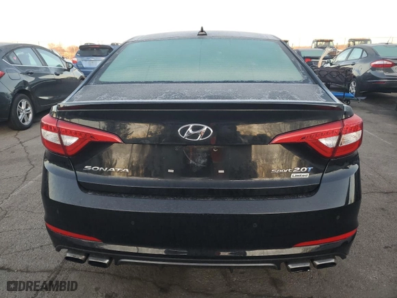 2015 Hyundai Sonata 2.0T Limited with VIN 5NPE34AB1FH135164, listed as a Copart auction lot 48238985 with 112,336 mi miles and Salvage Title. Bid and sale history available at carsss.com. Image 6.