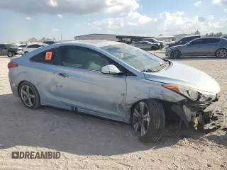 2013 Hyundai Elantra Coupe GS PZEV with VIN KMHDH6AE9DU005571, listed as a Copart auction lot 78087584 with 0 mi miles and Salvage Title. Bid and sale history available at carsss.com. Image 4.