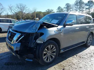 2020 Nissan Armada SV with VIN JN8AY2ND6L9107451, listed as a IAAI auction lot 41440162 with 101,737 mi miles. Bid and sale history available at carsss.com. Image 6.