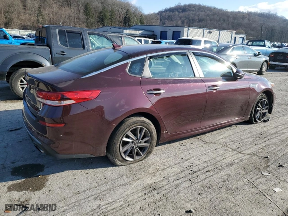 2020 Kia Optima SE with VIN 5XXGT4L39LG401844, listed as a Copart auction lot 83113414 with 51,591 mi miles and Salvage Title. Bid and sale history available at carsss.com. Image 3.